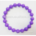 Hot Selling Bead silicone promotional bracelet, made of silicone, available in various designs